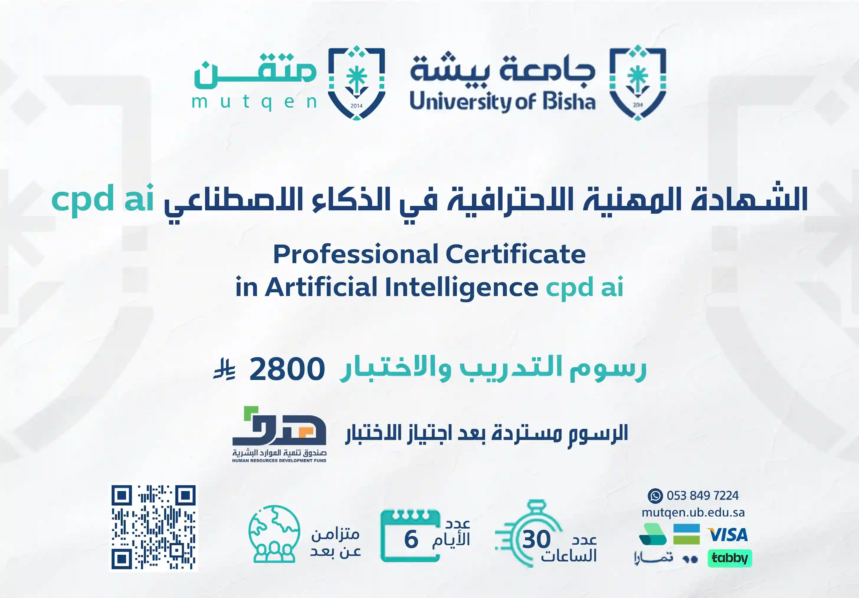 الشهادة المهنية في الذكاء الاصطناعي cpd ai